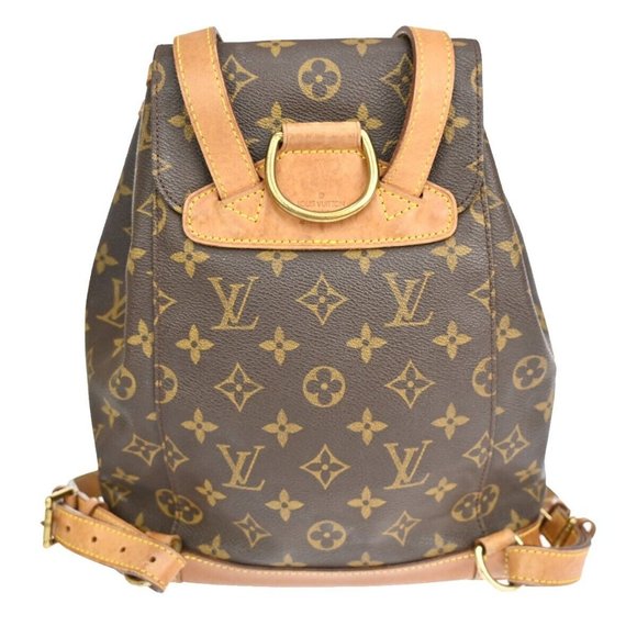 LOUIS VUITTON Montsouris MM Backpack Bag Monogram Leather Brown M51136 70EA501 - Picture 14 of 14